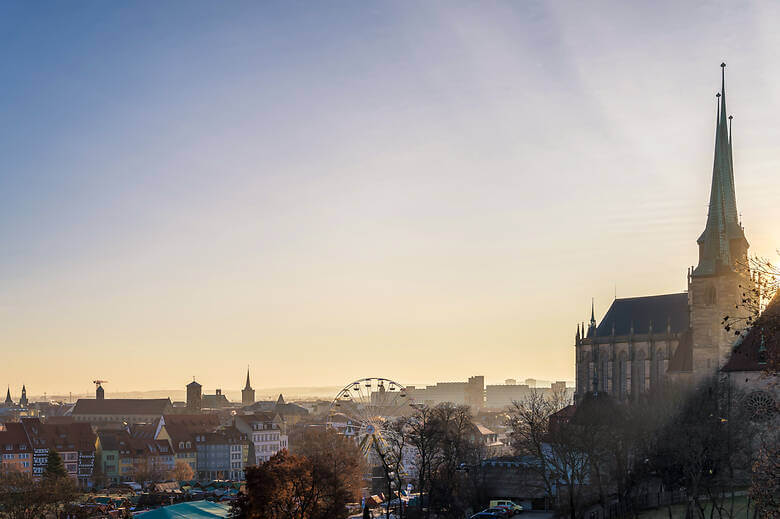 Erfurter Domplatz zur Weihnachtszeit