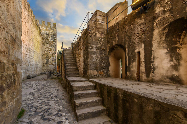 Burg Castelo de São Jorge in Lissabon