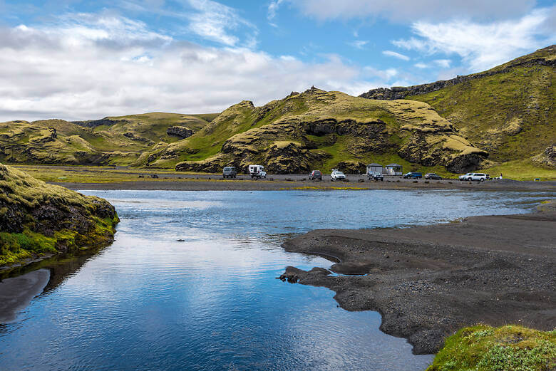 Eldgjá-Schlucht im Vatnajökull-Nationalpark in Island 