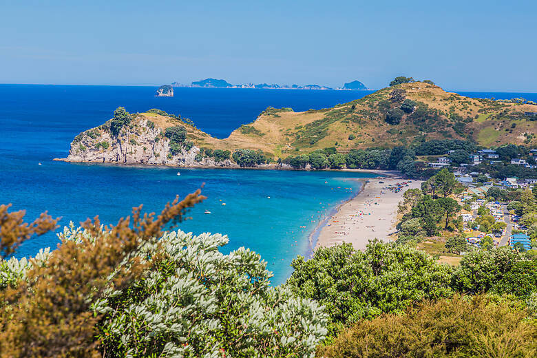 Hahei Beach auf der Nordinsel von Neuseeland 