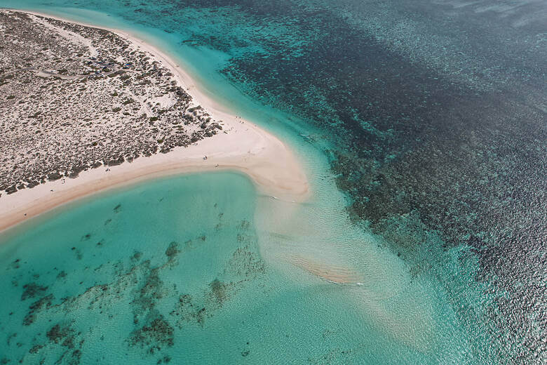 Blick auf das Ningaloo Reef an der Coral Coast in Australien