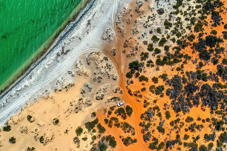 Campervan am Meer in Western Australia