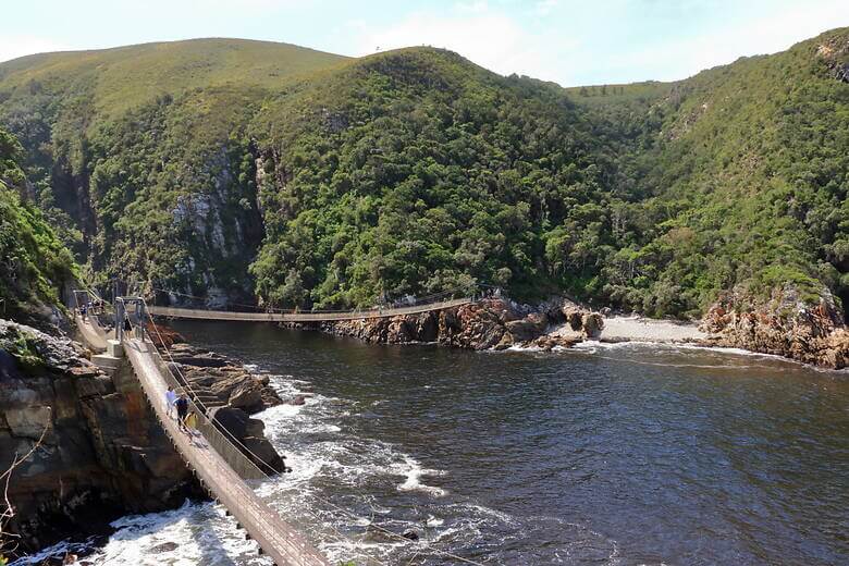 Hängebrücke im Tsitsikimma-Nationalpark in Südafrika