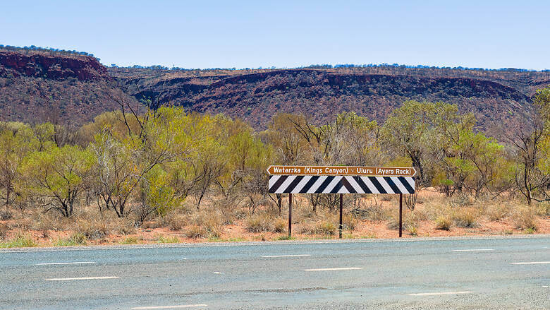 Wegweiter im Outback Australiens