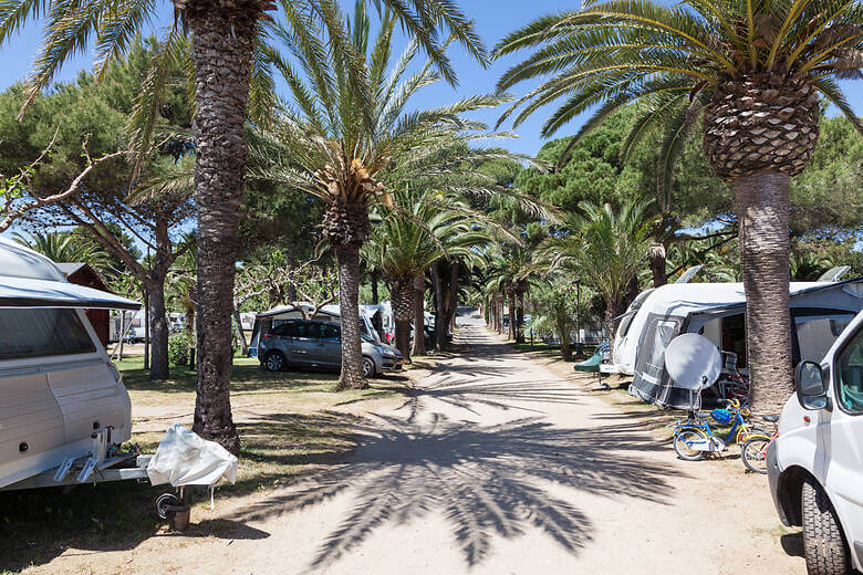 Wohnmobile in Andalusien auf einem Campingplatz