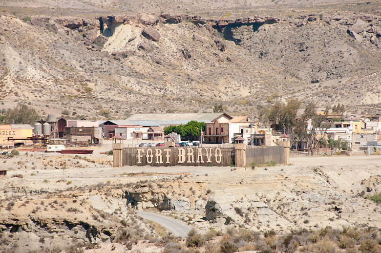 Westerndorf Fort Bravo in der andalusischen Wüste