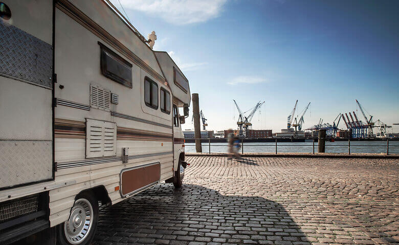 Camping am Hamburger Hafen