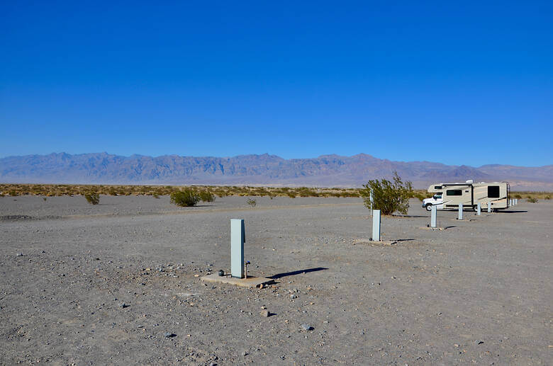 Campingplatz mitten im Death Valley in den USA