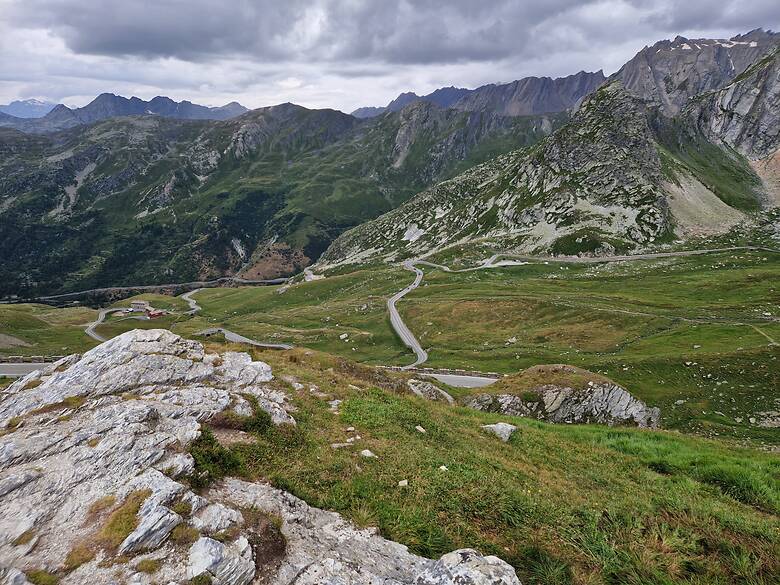 Grosser Bernhard Pass in Norditalien