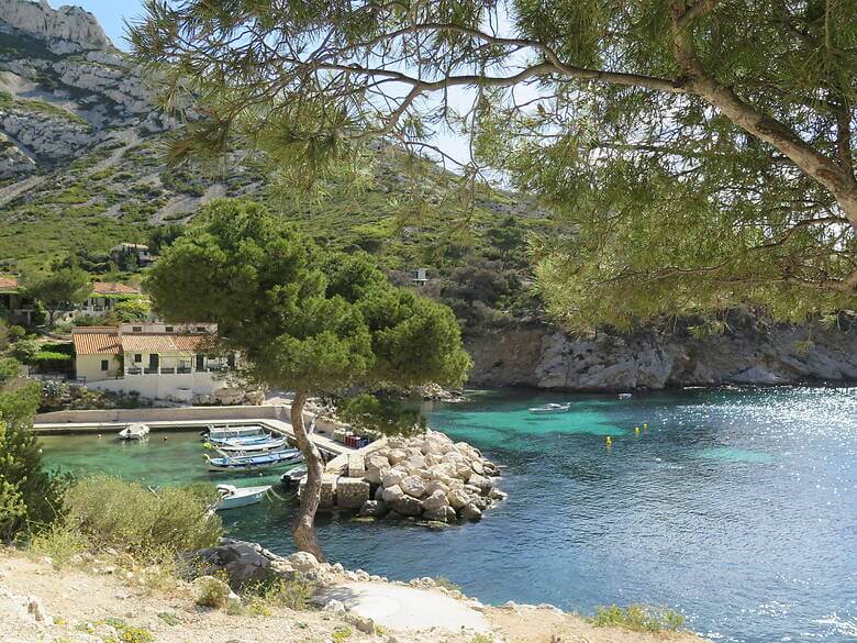 Klippen und Meer im Calanques National Park