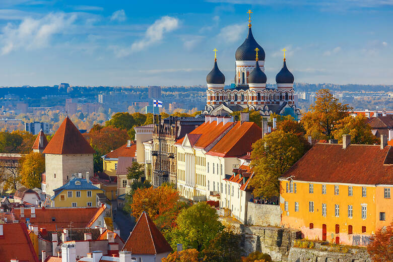 Blick auf die Altstadt von Tallinn in Estland 